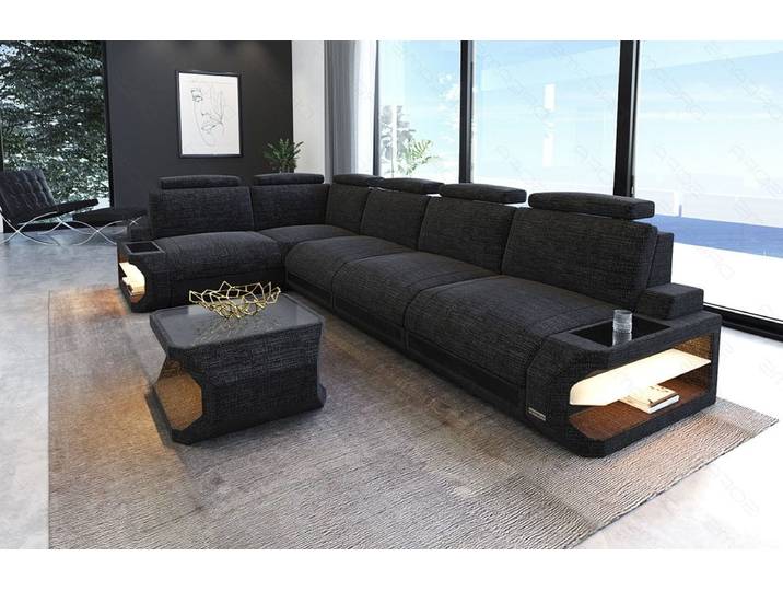 Ecksofa Siena Lang L-Form aus Stoff