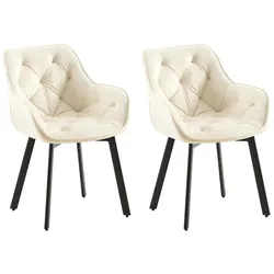 2er Set Esszimmerstuhl Antigo Samt