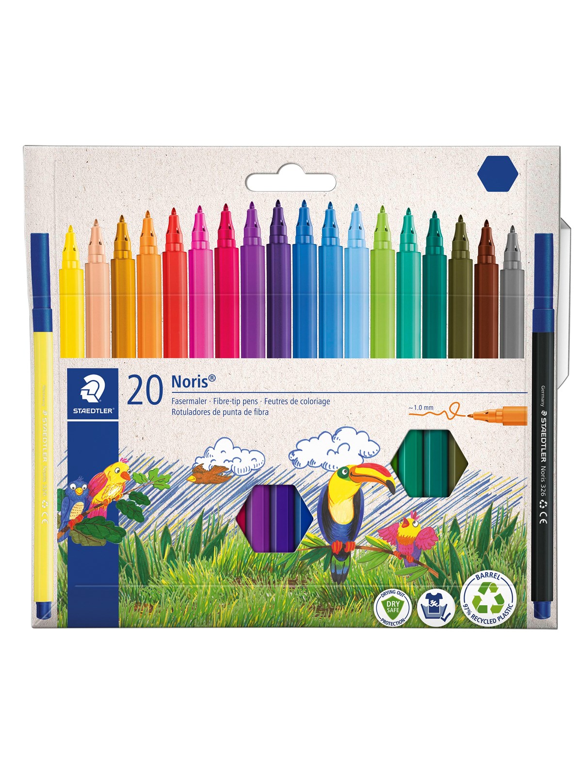 Staedtler Fibre-tip pens Noris 20pcs wallet