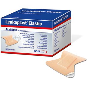 Leukoplast Pflaster Elastic Finger, 50 Strips, elastisch, atmungsaktiv, 5 x 4,4cm