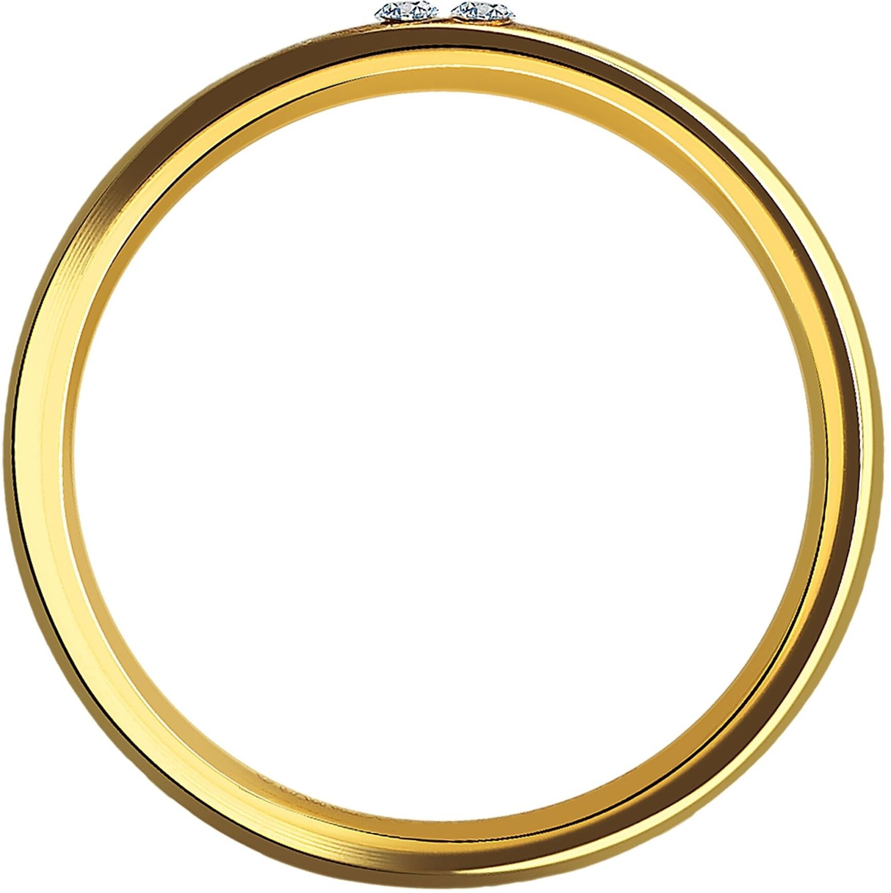 Fingerring AKZENT "Silva, goldfarbig, langlebig" Gr. 52, gold (goldfarbig), Fingerringe, Damen, 52, Edelstahl, Fingerring