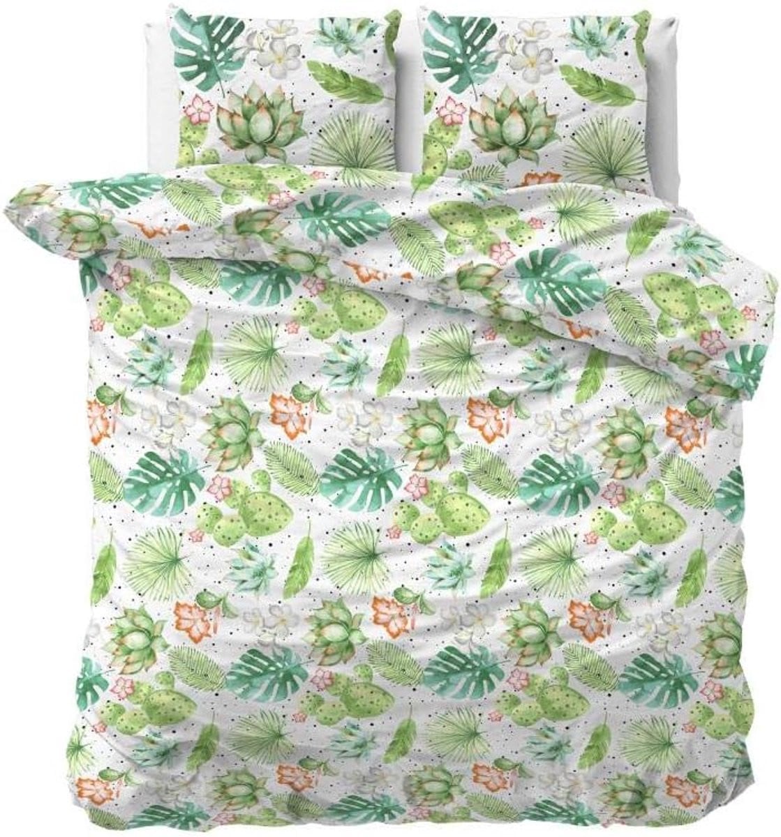 SLEEP TIME beddengoed set 4-delig voor volwassenen, 200 x 200 cm met 2 kussenslagen van 80 x 80 cm