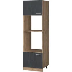 Vicco Mikrowellenschrank R-Line Schwarz Beton Eiche 60 cm