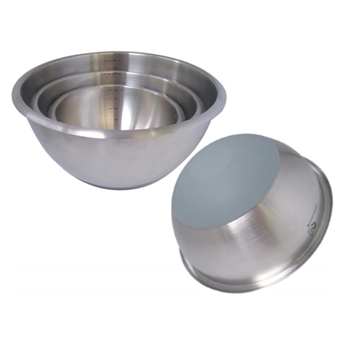 de Buyer Schlagschüssel rund Ø 16cm, Boden silikonbeschichtet (16 cm, 1 l) (3373.16)