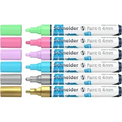 Schneider Acrylmarker Paint-It 320 4mm VE=5x6 Farben