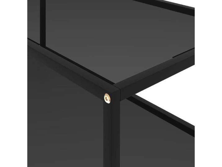 Bon marché * 322898 Coffee Table Black 100x50x35 cm Tempered Glass FR496