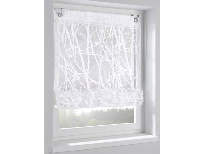 Raffrollo HEINE HOME Gr. 3, weiss (weiß), B:80cm H:140cm, Raffrollos, Raffrollo