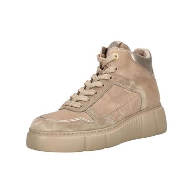 Sneaker PAUL GREEN "Paul Green Sneaker Veloursleder", Damen, Gr. 40,5, beige, Veloursleder, Schuhe Sneaker