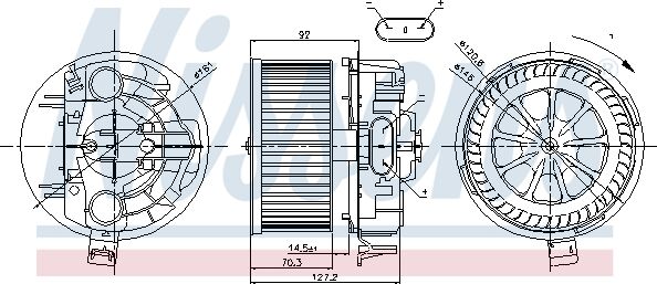 Nissens Innenraumgebläse 87043 Für Renault