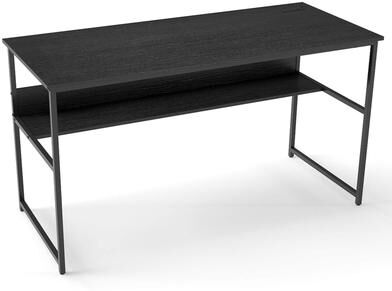 "55""Computer Desk w/Heavy Duty Metal Frame & Charging Station"