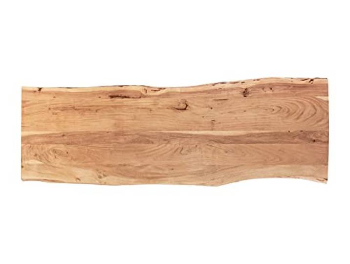 SAM Holzplatte Emilia 180x60 cm Akazie Natur lackiert Baumkante Tischplatte Baumkanten-Platte, Akazienholz naturfarben massiv, für Heimwerker, Arbeitsplatten, Tische & Fensterbretter