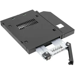 Icy Dock 2.5” SATA/SAS HDD/SSD Wechselrahmen für Slim ODD/FDD Schacht mit Schloss, SSD + Festplatte Zubehör