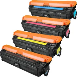 4 Kompatible Toner ersetzt HP CE270A-73A 650A Multipack KCMY