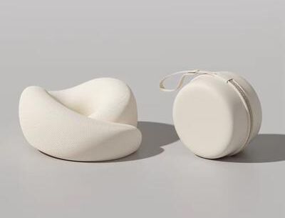 Inspired Finds Memory Foam Neck Support Pillow Soft Head Cushion With Ergonomic Support For Travel, Camping & Daily Comfort beige 11.02x10.63x5.12in