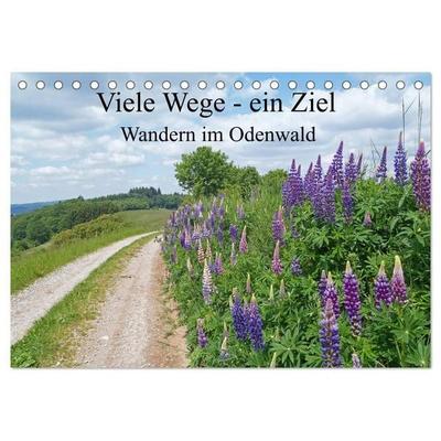 Viele Wege - ein Ziel Wandern im Odenwald (Tischkalender 2027 DIN A5 quer), CALVENDO Monatskalender