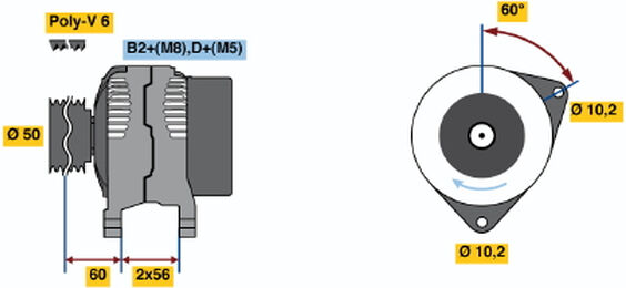 Bosch Generator 0986044000