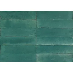 Marazzi Lume Emerald 6x24 cm Dekor Wand Glänzend Strukturiert Lux