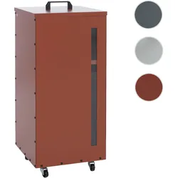Pelletbehälter HWC-Q30, Pelletbox, Aufbewahrungsbox für z.B. Tierfutter, Sichtfenster Rollen 86x36x36cm ~ kupferfarben