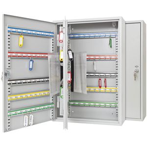 Wedo Schlüsselkasten 10272037, mit Zylinderschloss, 38 x 55 x 14cm, mit 200 Haken