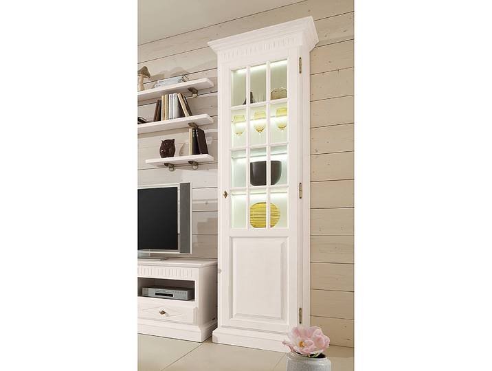 Armoire vitrine II 65 x 217 x 46cm Beige