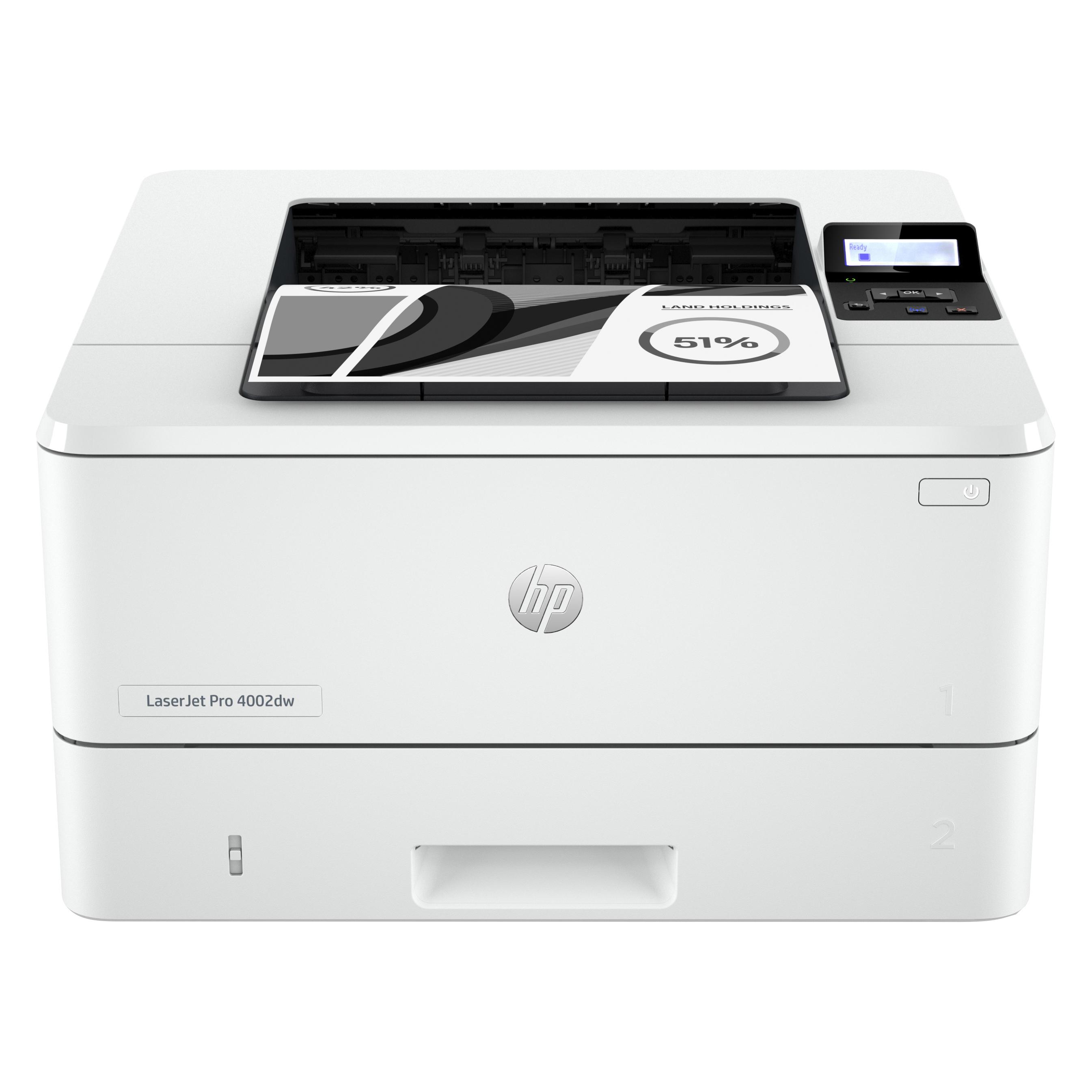 HP LaserJet Pro 4002dw (Laser, Schwarz-Weiss) (2Z606F#B19)