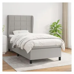 vidaXL, Boxspringbett, Elmelin (Block mit Quadraten) (90 x 190 cm)