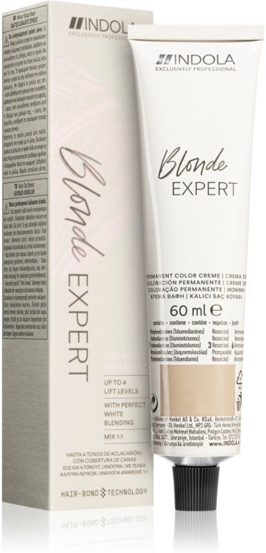Indola Blond Expert coloration cheveux permanente pour cheveux blonds teinte 1000.27 60 ml