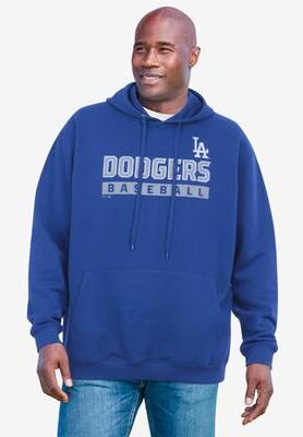 Men's Big & Tall MLB Fleece Hoodie by MLB in Dodgers (Size 2XL)