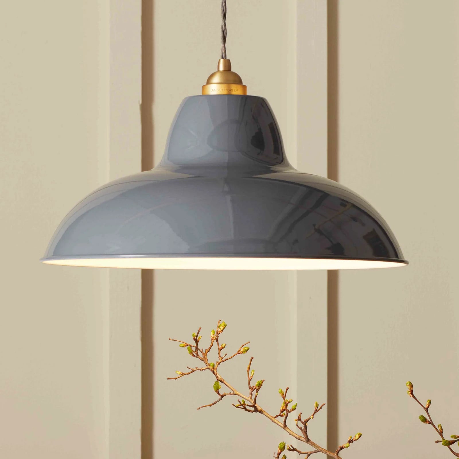 Anglepoise Original 1227 Brass Midi Wide hanglamp - Grijs - Metaal