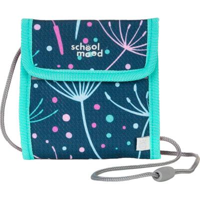 Brustbeutel SCHOOL-MOOD, Kinder, blau (lina), Polyester, Kleinlederwaren