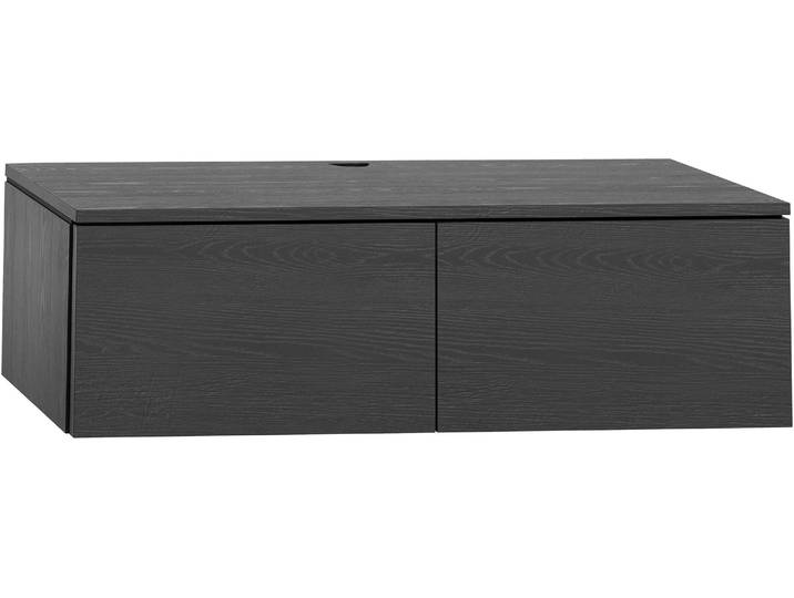 TV-Schrank OMG DESIGN Walney , noir, B:120,7cm H:36cm T:40cm, Melamin, Schränke