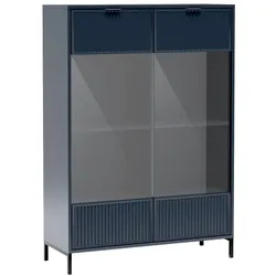 VITRINE ZIGO 150 / 104,8 cm in Blau