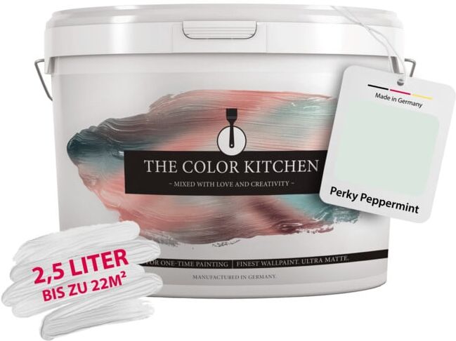 A.S. Création Wandfarbe The Color Kitchen Perky Peppermint Grün Matt 2,5 l Hohe Deckkraft (DD125570)