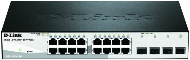D-Link Switch DGS-1210-20 Switch manageable Gigabit Layer 2 à 20 ports ; dlink (DGS-1210-20/E)