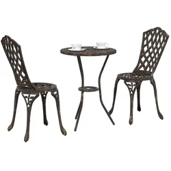 vidaXL, Gartentisch + Balkontisch, Bedorita (53 x 53 x 70.50 cm)