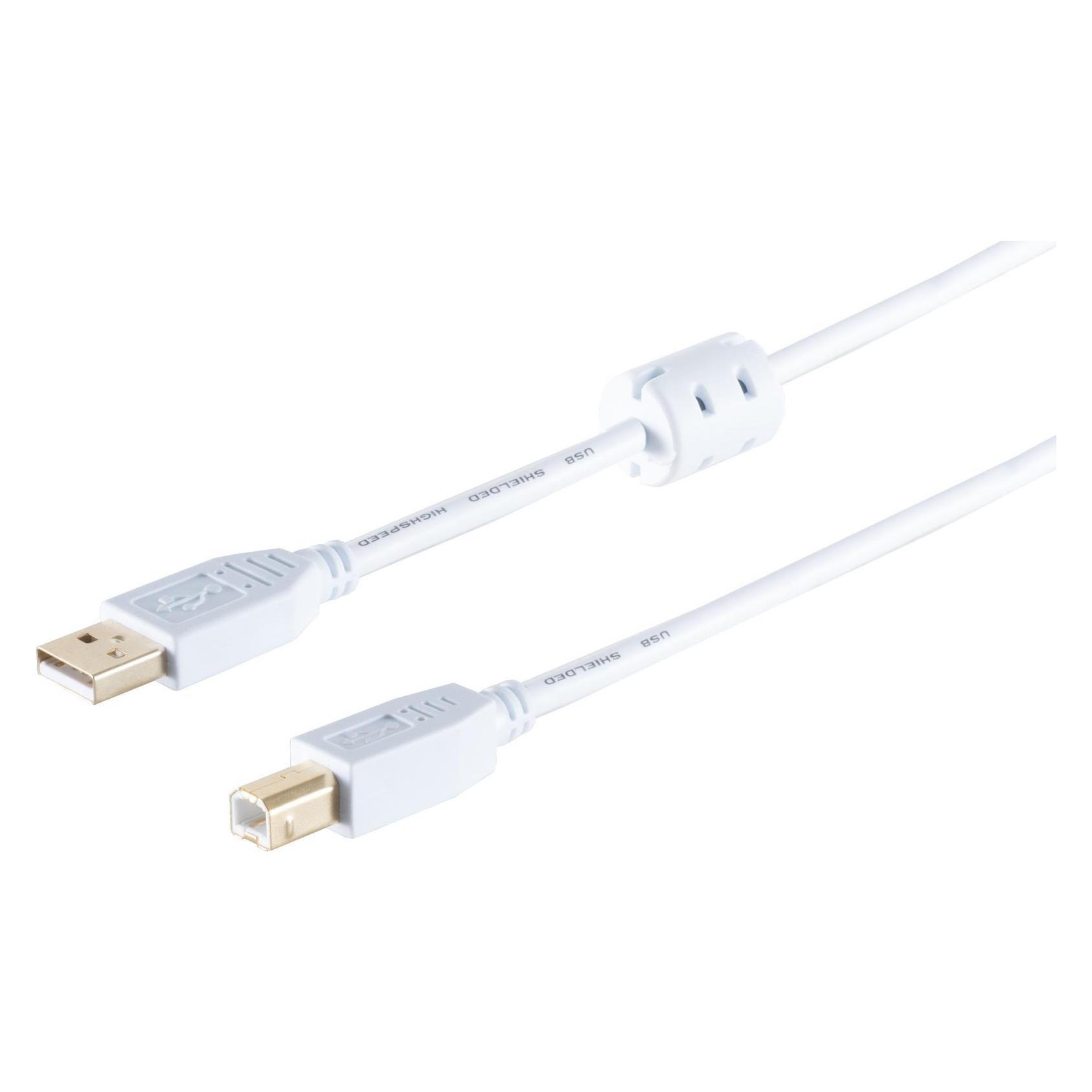 Helos USB-Kabel USB (M) bis USB Typ B (M) (3 m, USB 2.0) (77023-WF)