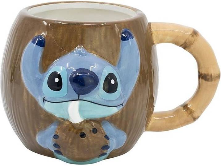 Disney - Tasse 3D en céramique Stitch Noix De Coco - 414ml