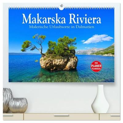 Makarska Riviera - Malerische Urlaubsorte in Dalmatien (hochwertiger Premium Wandkalender 2027 DIN A2 quer), Kunstdruck in Hochglanz