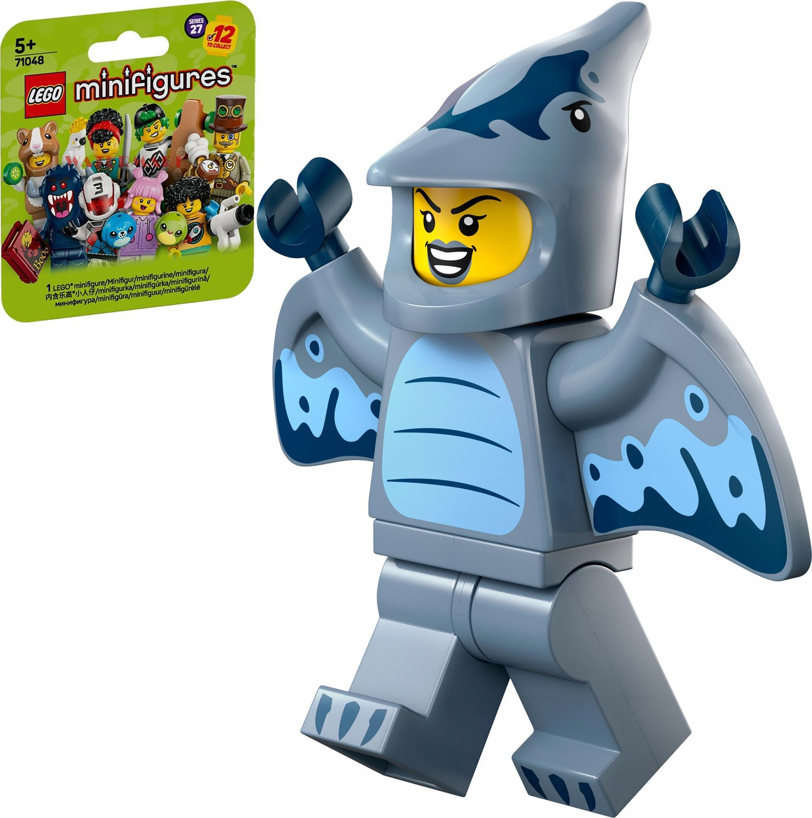 LEGO Minifiguren Verkleed Pterodaktyl-fan Serie 27