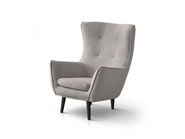 Beautysofa Sessel Moderner, stilvoller, sehr bequemer Hochstuhl Louis (B:82/H:107/T:93cm)