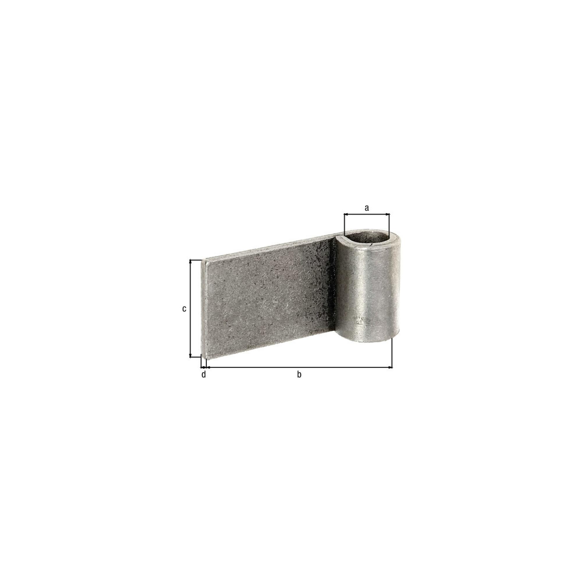 GAH Alberts Tor-Anschweißband H 45mm, S 5mm zum Anschweißen Stahl roh (411398)
