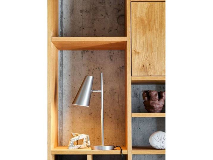 Cono Bordlampe Satin - Woud - Wohnzimmer - Metall