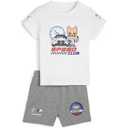 Puma, Unisex, Sportshirt, BMW MMW TODDLER Shortsleeve Set (98), Weiss