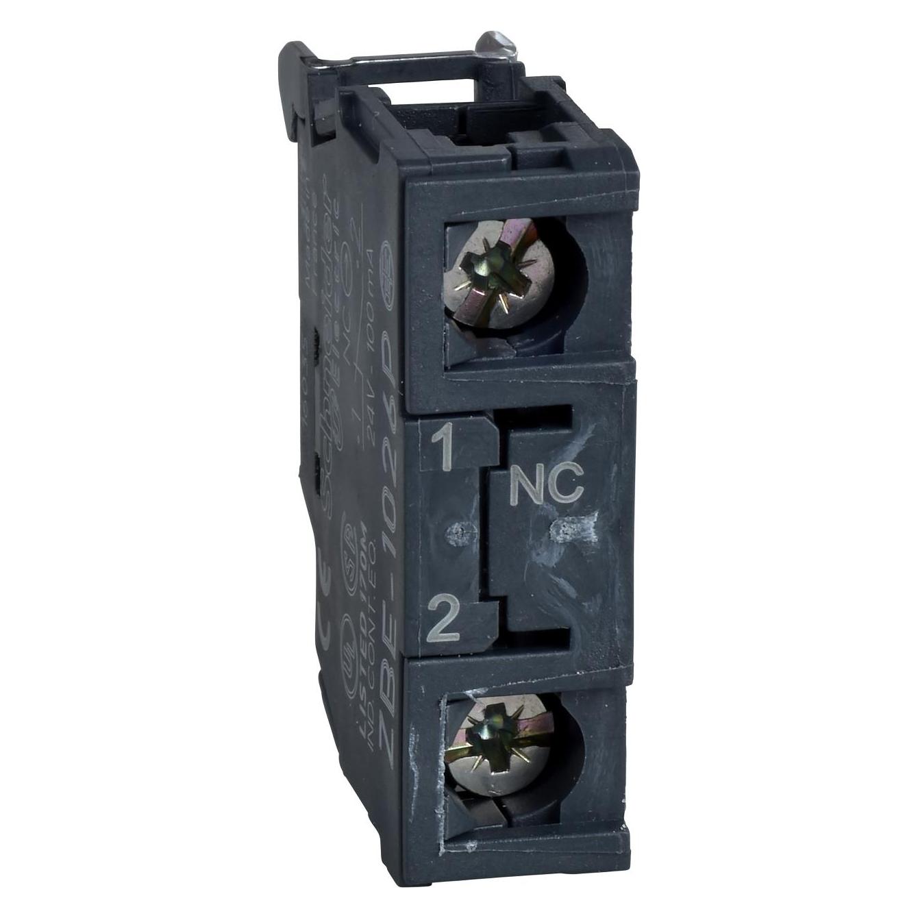 Schneider Electric Kontaktblock einzeln 22mm 1Ö Gold (ZBE1026)
