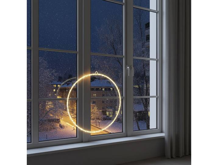 Deko-Ring mit 150 LEDs, warmweiss, 50 x 0,5 cm