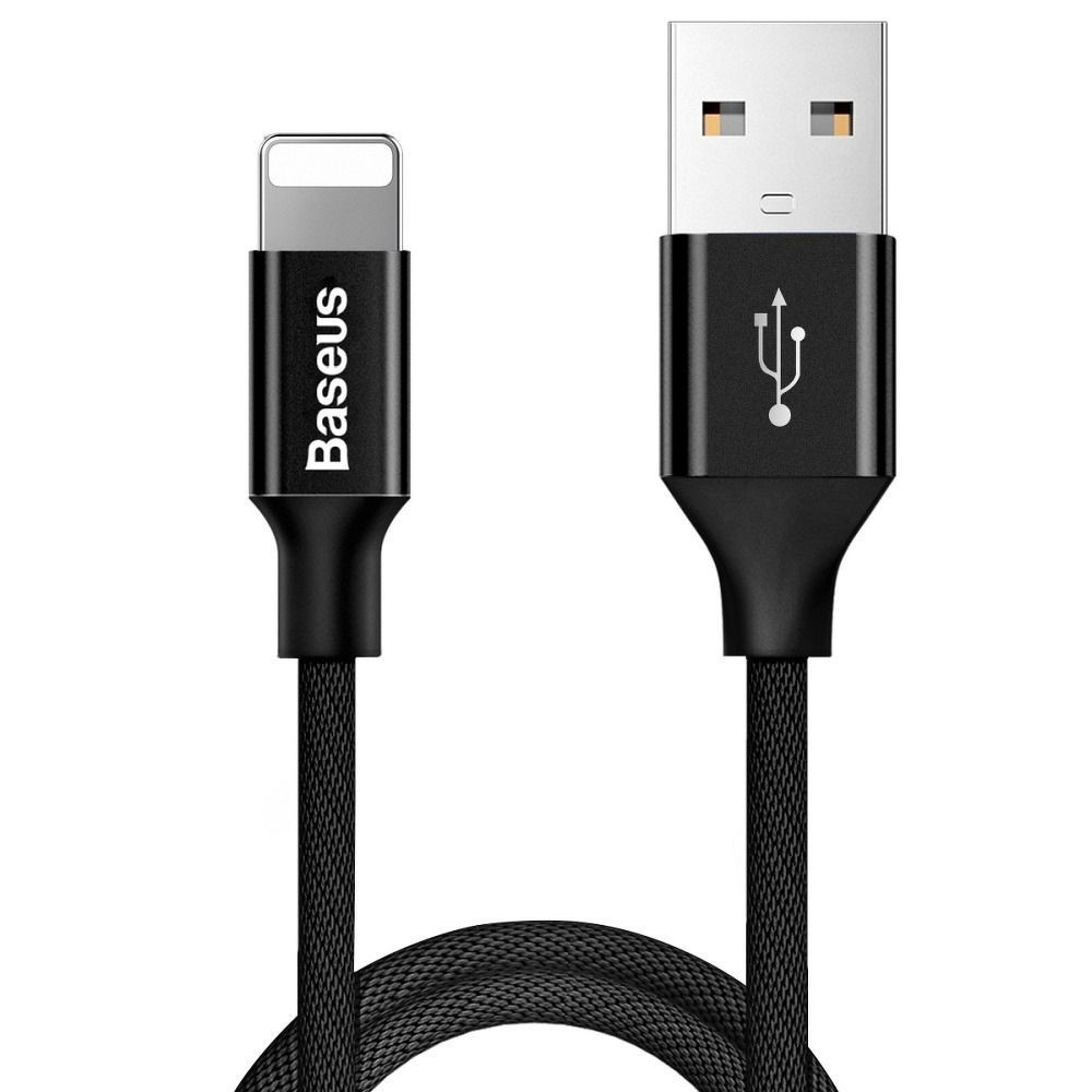 Baseus USB-A naar Lightning oplaadkabel, Rood, 1,2 meter