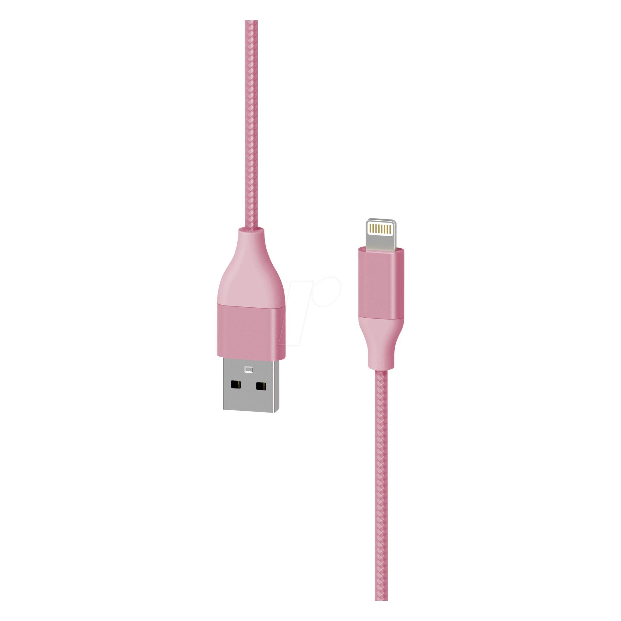 Xlayer Ladekabel 217079 Rosa USB (1.50 m) (217079)