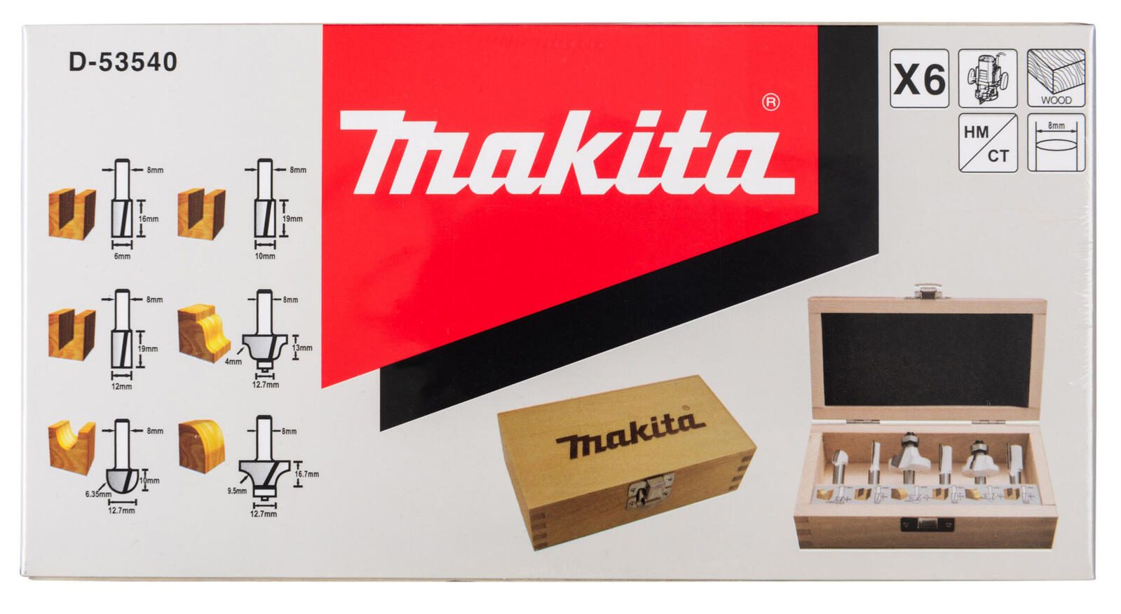 makita D-53540 Fräser-Set