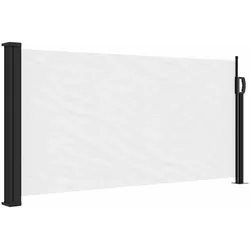 vidaXL Seitenmarkise Ausziehbar Weiß 100x300 cm