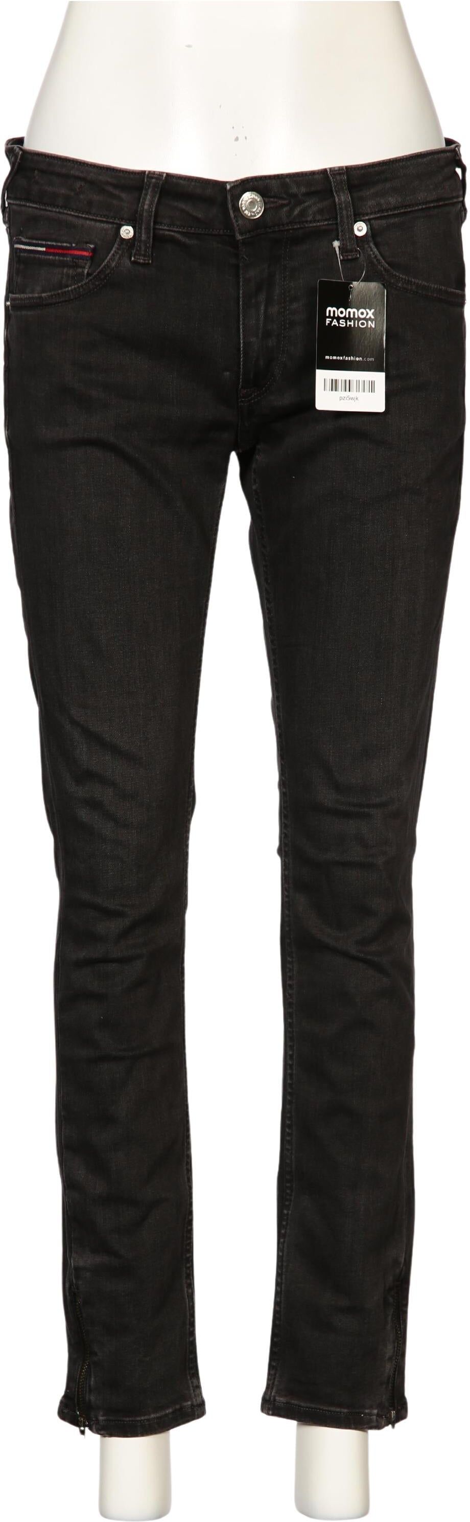 Tommy Jeans Damen Jeans, Schwarz, Gr. W29, Baumwolle / Seide - Second Hand